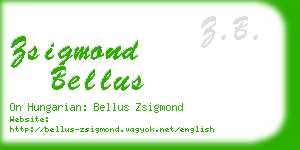 zsigmond bellus business card